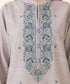 Women's Unstitched Light Khaddar Grey Embroidered 3 Piece Suit